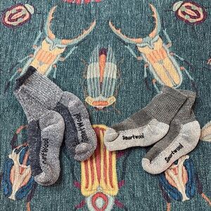 Cozy Smartwool toddler Socks Pair Gray and Blue M